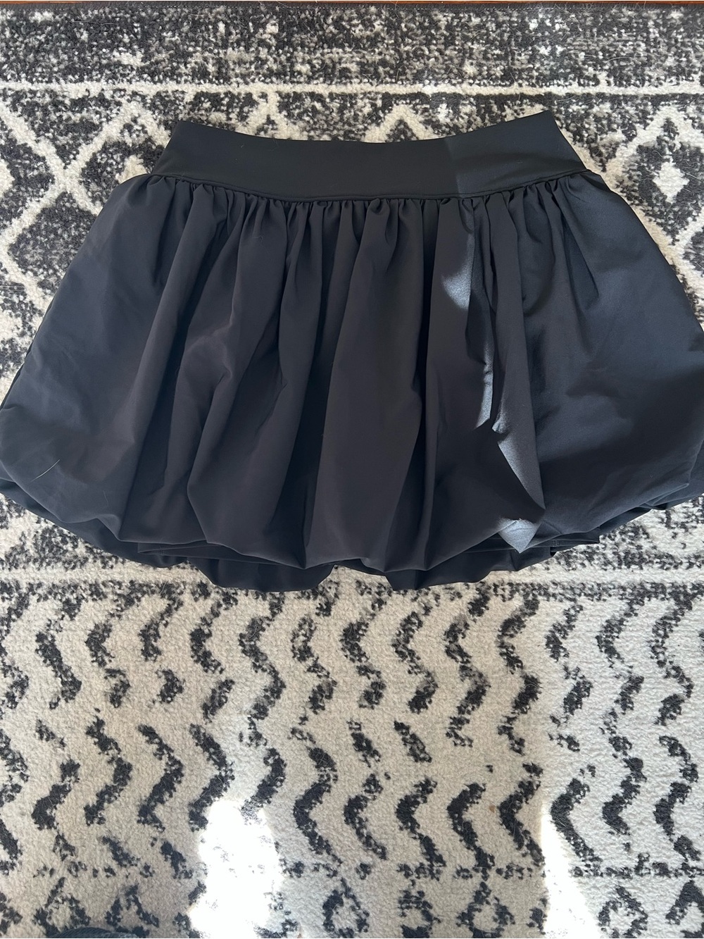 Abercrombie & Fitch Black Bubble Hem Mini Skirt